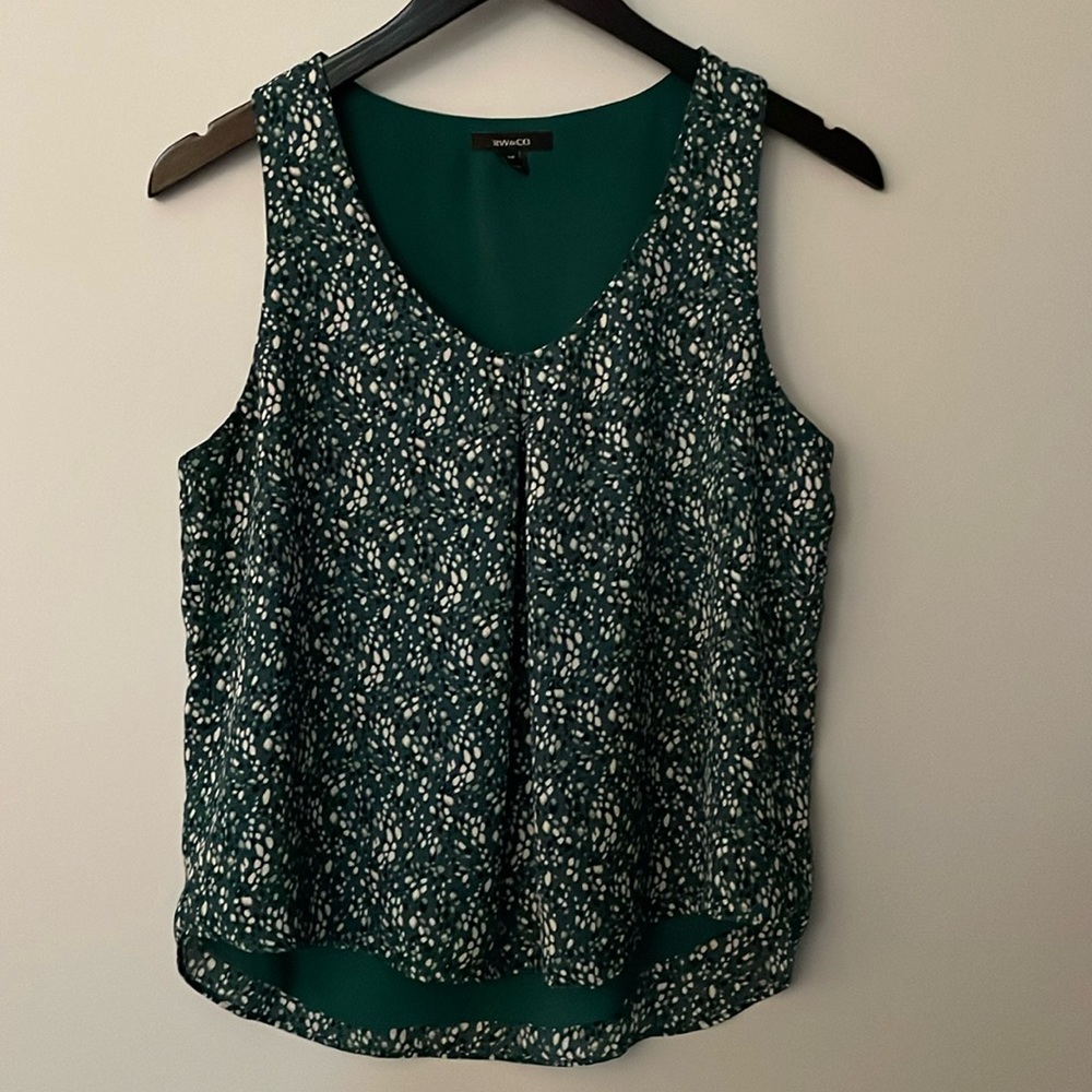 RW&CO Green Sleeveless Top Size Small